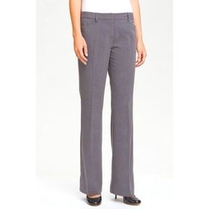 MICHAEL Michael Kors Gray Straight Leg Trousers Work Pants Womens Size 10